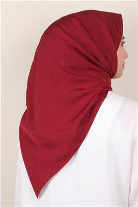 Jakarlı Icon Eşarp 2758-2 Bordo