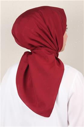 Jakarlı Icon Eşarp 2758-2 Bordo