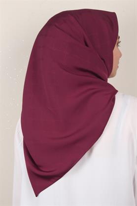 Jakarlı Icon Eşarp 2758-22 Bordo