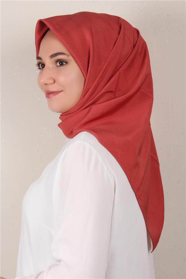 Jakarlı Icon Eşarp 2758-23 Koyu Şeftali