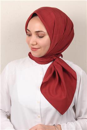 Jakarlı Icon Eşarp 2758-4 Kızıl Toprak