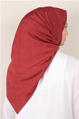 Jakarlı Icon Eşarp 2758-4 Kızıl Toprak