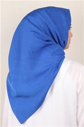 Jakarlı Icon Eşarp 2758-8 Saks Mavisi
