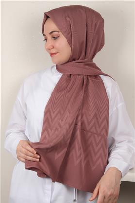 Jakarlı İcon Şal 3101-12 Gül Kurusu