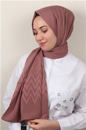 Jakarlı İcon Şal 3101-12 Gül Kurusu