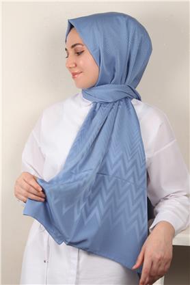 Jakarlı İcon Şal 3101-3 İndigo