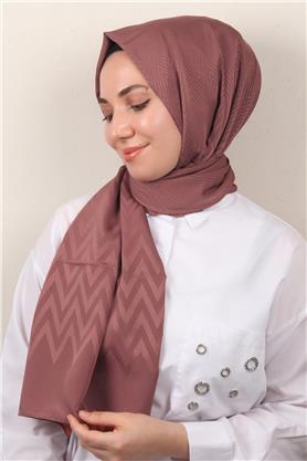 Jakarlı İcon Şal 3101-4 Kızıl Toprak