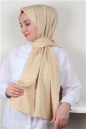 Jakarlı İcon Şal 3101-8 Bej