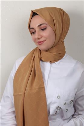 Jakarlı İcon Şal 3103-12 Karamel