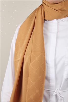 Jakarlı İcon Şal 3103-12 Karamel