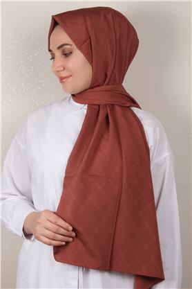 Jakarlı Icon Şal 3103-14 Kızıl Toprak