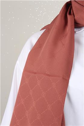 Jakarlı Icon Şal 3103-14 Kızıl Toprak