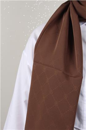 Jakarlı Icon Şal 3103-17 Kahverengi