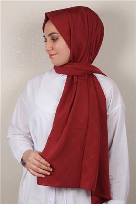 Jakarlı Icon Şal 3103-19 Bordo