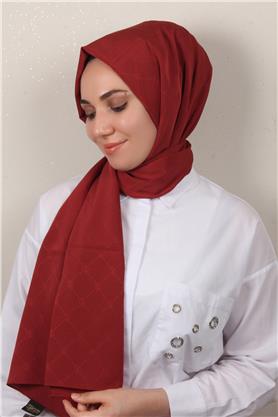 Jakarlı Icon Şal 3103-19 Bordo