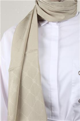 Jakarlı İcon Şal 3103-3 Koyu Taş