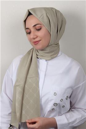 Jakarlı İcon Şal 3103-3 Koyu Taş