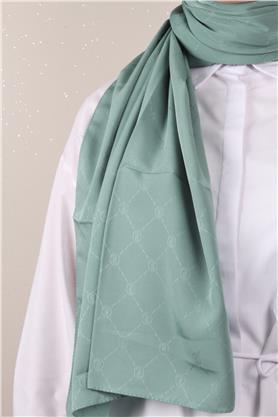 Jakarlı İcon Şal 3103-3 Mint Yeşili