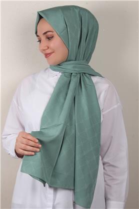 Jakarlı İcon Şal 3103-3 Mint Yeşili