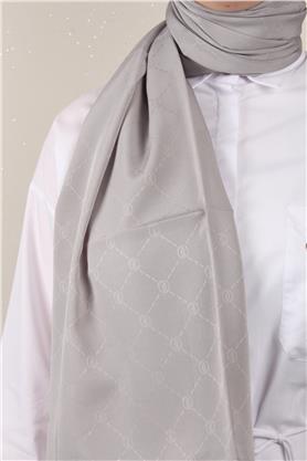 Jakarlı İcon Şal 3103-5 Gri