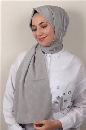 Jakarlı İcon Şal 3103-5 Gri