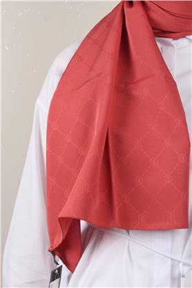 Jakarlı İcon Şal 3103-9 Kızıl