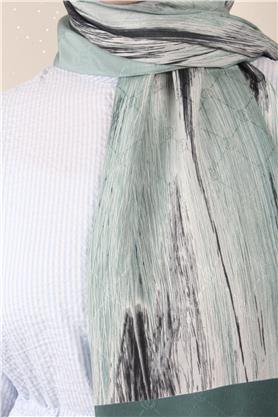 Jakarlı İcon Şal 3104-1 Mint Yeşili