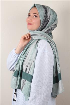 Jakarlı İcon Şal 3104-1 Mint Yeşili