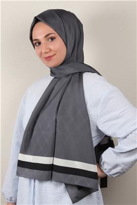 Jakarlı İcon Şal 3105-3 Füme