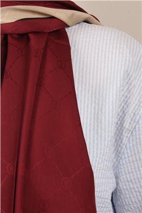 Jakarlı İcon Şal 3105-5 Bordo