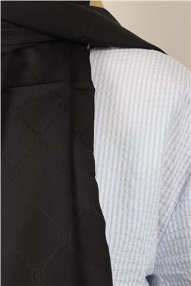 Jakarlı İcon Şal 3105-6 Siyah-Gold