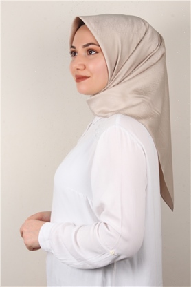 Jakarlı İpeksi Eşarp 3088-1 Koyu Taş