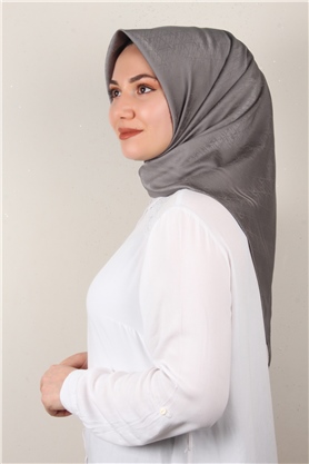 Jakarlı İpeksi Eşarp 3088-2 Füme