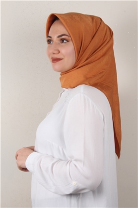 Jakarlı İpeksi Eşarp 3089-12 Tarçın