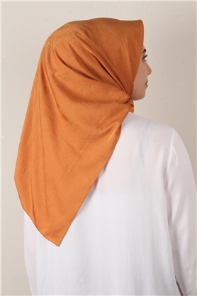 Jakarlı İpeksi Eşarp 3089-12 Tarçın