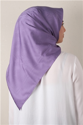 Jakarlı İpeksi Eşarp 3089-20 Leylak