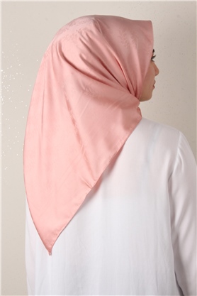 Jakarlı İpeksi Eşarp 3089-21 Pembe