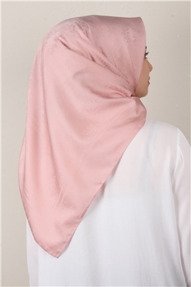Jakarlı İpeksi Eşarp 3089-3 Pudra
