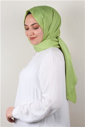 Jakarlı İpeksi Şal 8084-1 Fıstık Yeşili