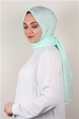 Jakarlı İpeksi Şal 8084-15 Su Yeşili