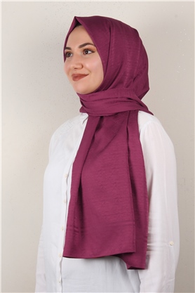 Jakarlı İpeksi Şal 8084-2 Vişne