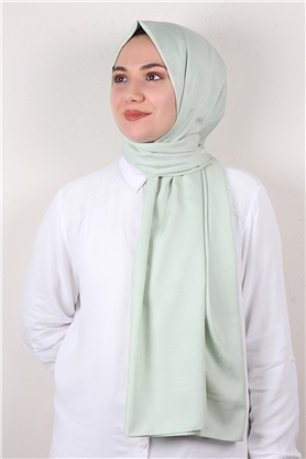 Jakarlı İpeksi Şal 8085-18 Su Yeşili