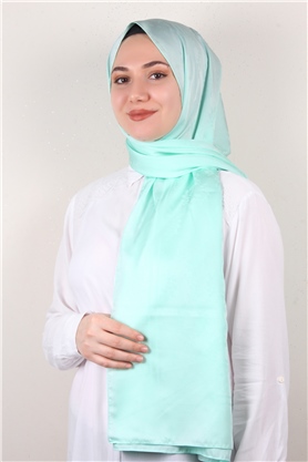 Jakarlı İpeksi Şal 8085-28 Su Yeşili