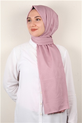 Jakarlı İpeksi Şal 8085-29 Pudra