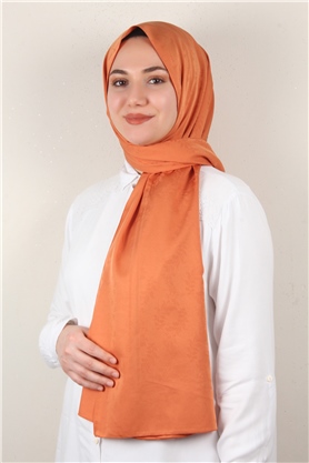 Jakarlı İpeksi Şal 8085-8 Orange