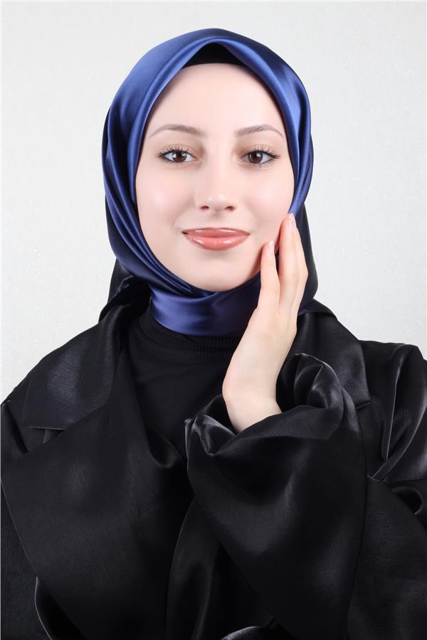 Joyas Degrade İpek Eşarp 4141-2 Gece Mavisi