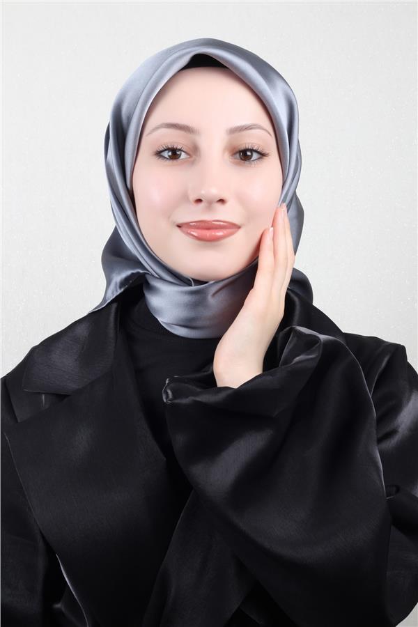 Joyas Degrade İpek Eşarp 4141-4 Gümüş