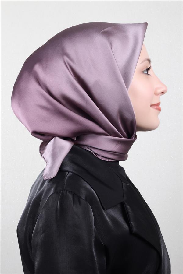 Joyas Degrade İpek Eşarp 4141-7 İncir Moru