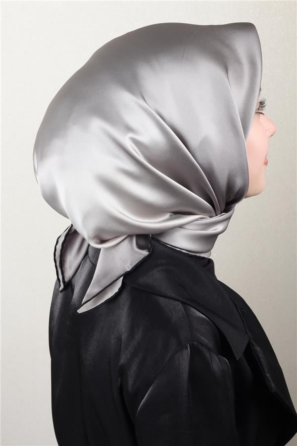 Joyas Degrade İpek Eşarp 4141-8 Füme-Siyah