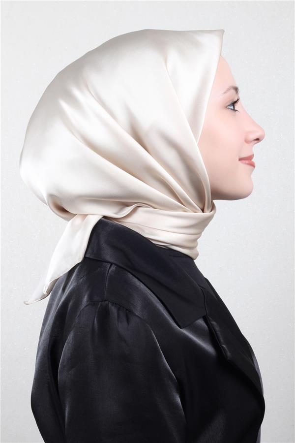 Joyas Düz İpek Eşarp 4142-1 Bej